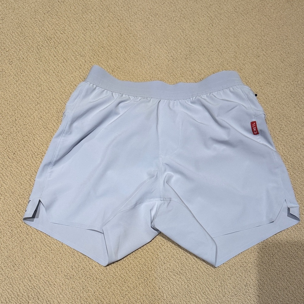 Light Gray Blue Ketl Athletic Shorts for Men
